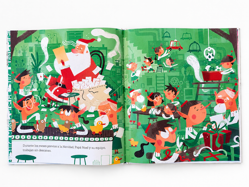 A la caza de Papá Noel | Spanish Christmas Search & Find Book